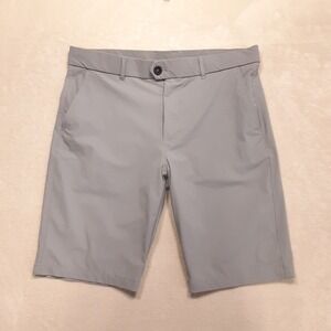 Greyson Mens Montauk Performance Shorts 33 Slate Gray 10" Inseam Flat Front